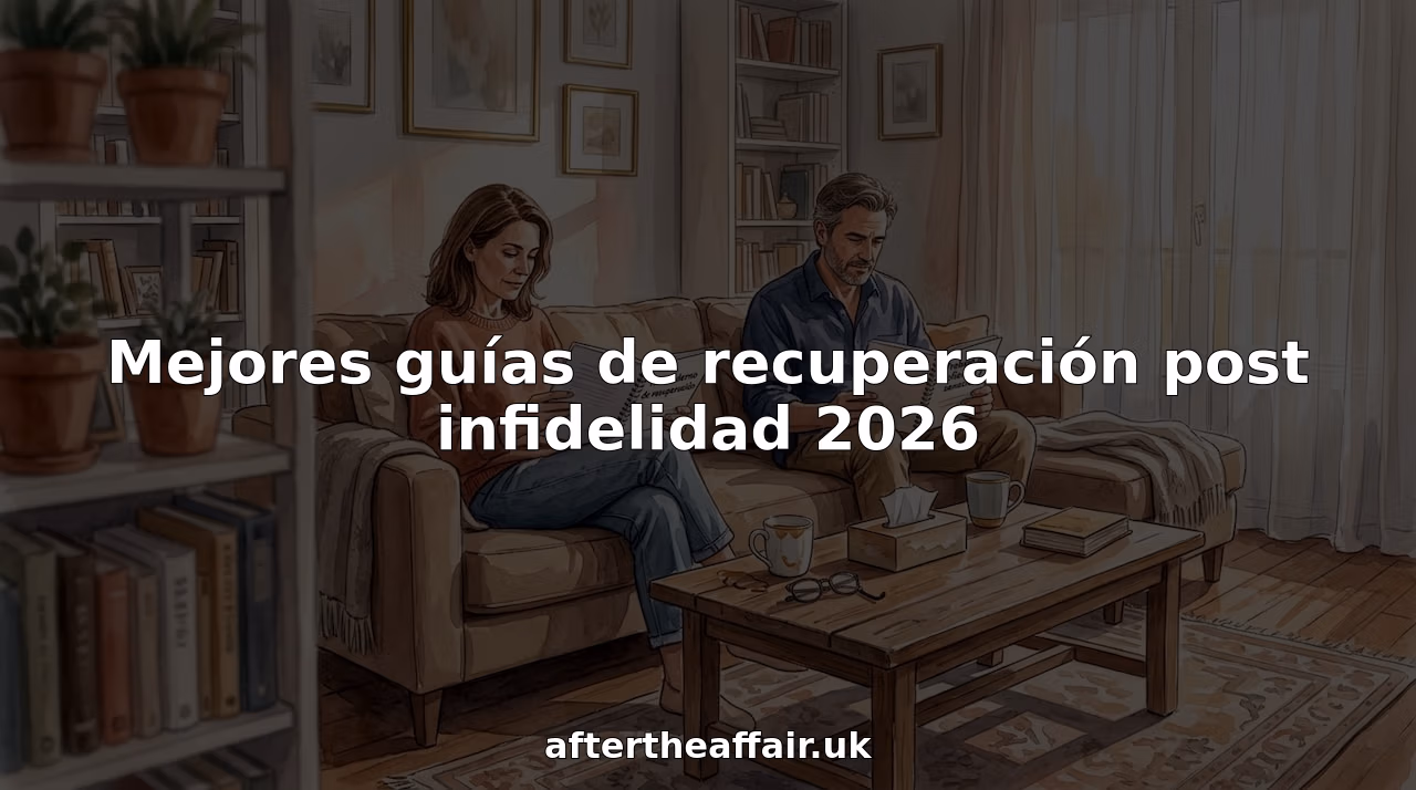 Una pareja pasa la tarde en casa, leyendo tranquilamente guías para su recuperación.