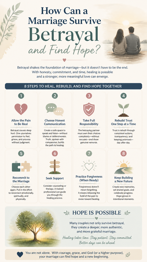 Explore can a marriage survive infidelity with practical strategies for healing. Learn how couples rebuild trust and find hope after betrayal with expert insights.