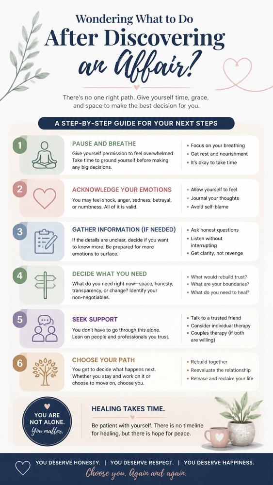 How to Survive an Affair: Managing the Aftermath of Discovery 1 wondering what to do after discovering an affair