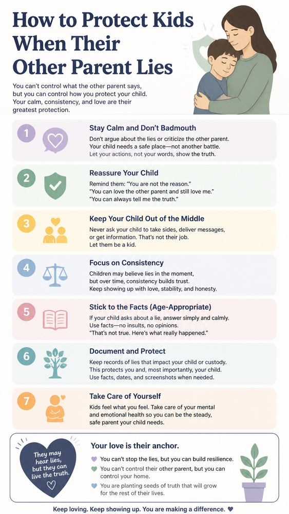 how to protect kids when their other parent lies