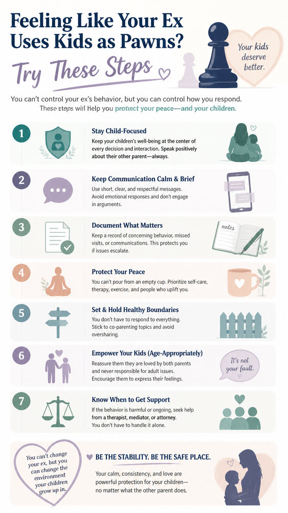 feeling like your ex uses kids as pawns try these steps