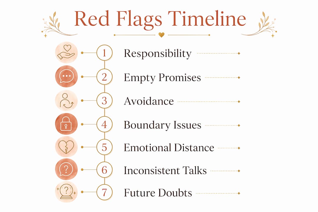 Infographic illustrating reconciliation red flags flow